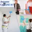 Bộ con lăn sơn trần không nhỏ giọt với cực mở rộng 6FT, con lăn 10 Inch có tấm chắn và đầu có thể điều chỉnh