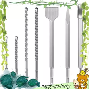 Bộ mũi khoan búa điện Thép mũi quay tường đục lỗ phẳng Dụng cụ cắt đục lỗ hạng nặng Đục 14 x 250 x 40
