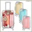 Vali Nhựa Mini Bao Bì Trong Suốt 3 Chiếc Khay Lông Mi Giả Xe Đẩy Hành Lý Hộp Kẹo Đảng Ủng Hộ
