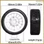 4 Lốp Xe Cao Su 68mm -Tires Cho XV01 XV02 TT01 TT02 PTG-2 1 / 10 RC Racing Xe Nâng Cấp Phần