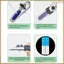 0-32% Máy đo đường trái cây Máy kiểm tra độ ngọt bằng nhôm Máy đo khúc xạ đường cầm tay Máy đo nồng độ chất lỏng cắt