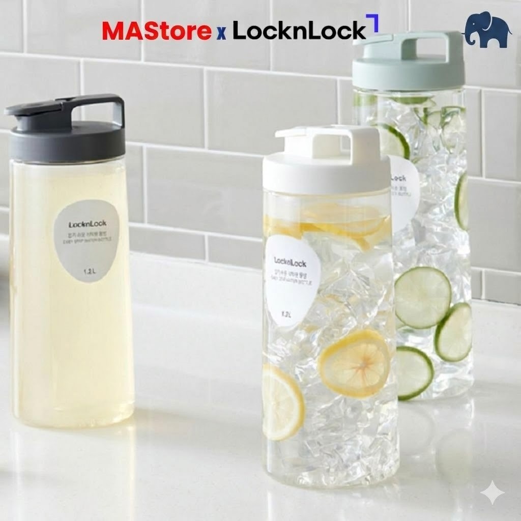 Bình đựng nước LocknLock, đựng trà sữa dùng ở nhà, văn phòng dung tích 1.2L đến 2.6L [MAStore]
