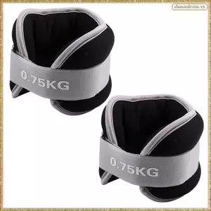 Bộ trọng lượng cổ tay / mắt cá chân gồm 2 dây đeo trọng lượng chân mô-đun 750g dành cho Yoga, đi bộ, chạy bộ, aerobic-Đen cho nam giới dành cho nữ