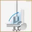3 Vòi Bồn Rửa Nhà Bếp 1 / 4inch Tap Chrome Thẩm thấu Ngược Bộ Lọc Nước Uống Vòi Xoay Kết Nối Nhanh