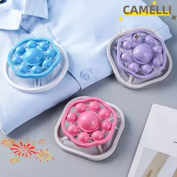 Bộ lọc máy giặt CAMELLIK3, Dụng cụ làm sạch sản phẩm sạch Túi lọc bóng giặt, Nâng cấp Máy bắt tóc lông thú Túi lưới lọc có thể tái sử dụng cho gia đình & sinh hoạt