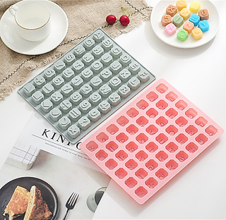 Khuôn Silicon Làm Socola,Thạch Rau Câu,Kẹo Dẻo,Pudding Trang Trí Hình 48 Chữ Số Và Kí Tự Đặc Biệt
