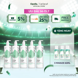 Bộ 5 Sữa tắm Lactacyd Ever Fresh mang lại làn da thơm mát và tràn đầy sức sống đến 24 giờ