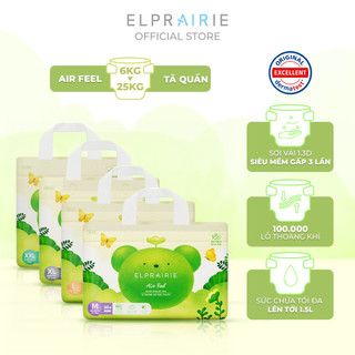 Tã/Bỉm Quần ELPRAIRIE Air Feel Nội Địa Hàn Siêu Mềm Cho Da Nhạy Cảm, Thấm Hút Nhanh - Đủ Size M38/L34/XL24/XXL20 Cho Bé