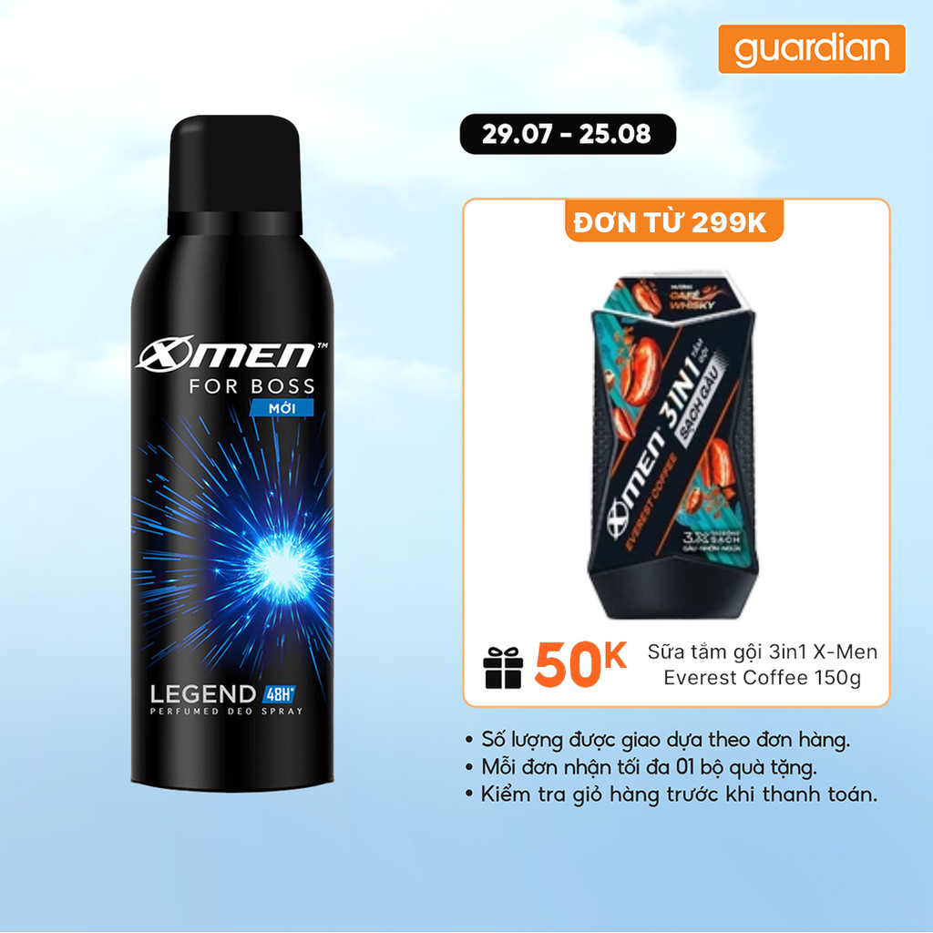 Xịt Khử Mùi X-Men For Boss 150ml
