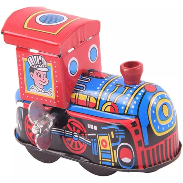 TOYANDONA Tín Đầu Máy Gió Lên Đồ Chơi Windup Đồ Chơi Xe Lửa Lên Gió Đồ Chơi Lên Gió Thuyền Động Cơ Đồ Thiếc Vintage Đồ Trẻ Em Đồ Mini Đồ Trẻ Em Đồ Đồ Thiếc Tấm Sắt Tấm Cl