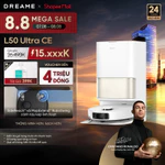 Dreame L50 Ultra CE Robot hút bụi thông minh | lực hút 25.000Pa | tự giặt giẻ nước nóng 80°C | BH 24 tháng — ảnh 1