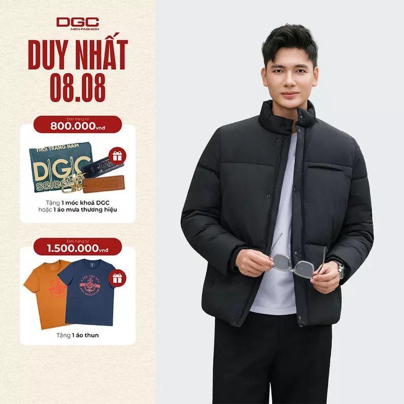 Áo Phao Nam 3 Lớp Dáng Ngắn WAJKBE101M – Chần Bông Cao Cấp Siêu Nhẹ, Giữ Ấm Cực Tốt, Chống Thấm Nước — ảnh 1