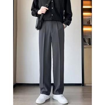 quần tây nam trung niên quần tây nam big size Quần nhỏ Drape mùa xuân đường phố chiên hợp thời trang