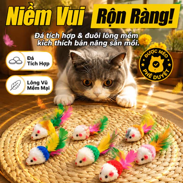 【Khâu chặt chẽ】Đồ chơi mèo sang trọng / Đồ chơi tự giải trí cho mèo / Đồ chơi bền / Đồ tương tác / Đồ cho mèo