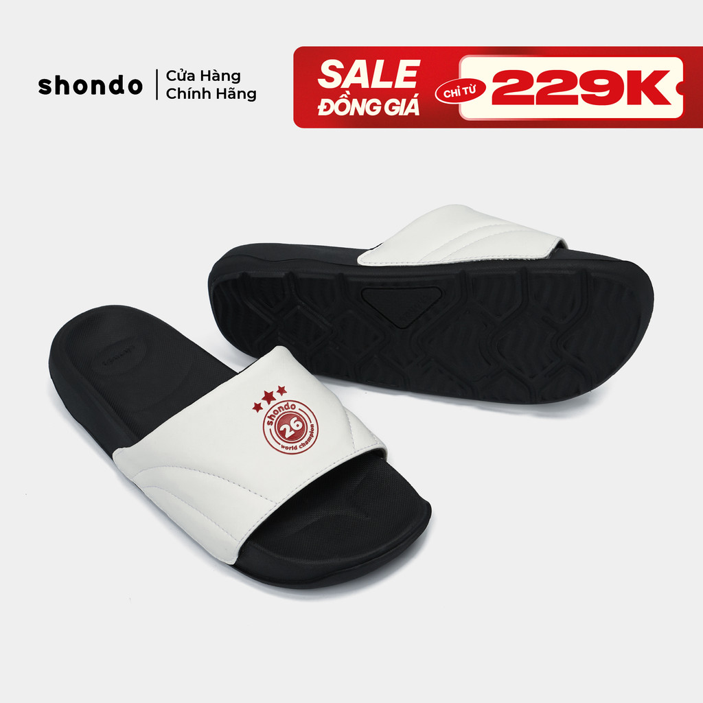 Dép quai ngang Shondo Trendy 7 Logo SH