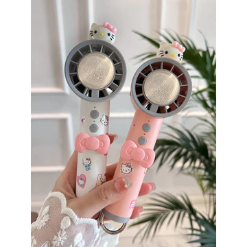 quạt tích điện mini pin trâu quạt tích điện makita chính hãng Hoạt Hình Dễ Thương Quạt Lạnh Sạc Cầm Tay Mini Di Động Quạt Điện Nhỏ Bán Dẫn Phong Cách Mới Ice Pack Fan