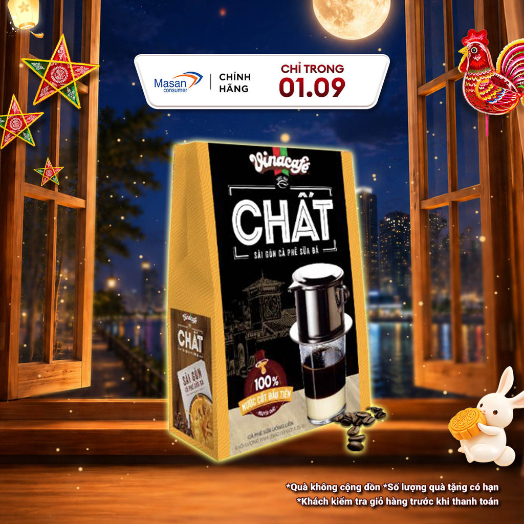 Cà Phê Vinacafé Chất Sài Gòn Cà Phê Sữa Đá – Hộp 10 Gói x 29g