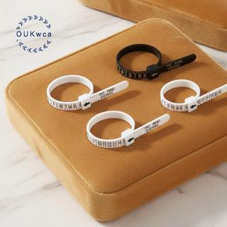 OUKwca Thước Đo Nhẫn Chính Xác Thước Đo Ngón Tay US EU UK JP Size Cân Nhựa Đo Cho Nhẫn Cưới Mua Sắm Tham khảo Mới