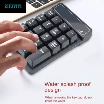 Bàn phím nhỏ Bluetooth máy tính ZHUYIYI, Cảm giác cơ 19 phím Bàn phím số không dây 2.4G, Bàn phím có dây chống nước Bàn phím số USB Mini di động Đồ dùng kế toán