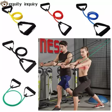 Dây kéo Yoga YÊU THÍCH YÊU THÍCH, Dây kéo kháng lực đàn hồi đơn sắc, Dây kháng lực di động 5 cấp độ Căng dây kháng lực tập thể dục Yoga