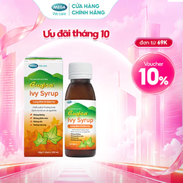 TPBVSK Siro thảo dược cao lá thường xuân hỗ trợ long đờm, giảm ho EUGICA IVY SYRUP (Hộp 1 chai x 100 ml)
