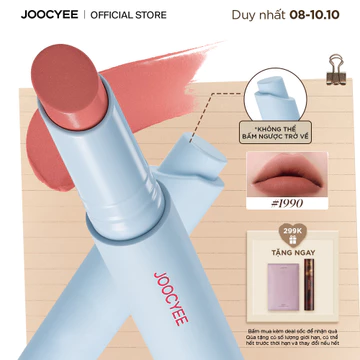 Son bấm lì JOOCYEE Velvet Rouge dạng thỏi mịn lì lâu trôi bền màu 3g - DEAL SỐC