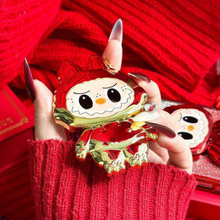 Giá đỡ điện thoại Labubu 360° xoay kèm gương mini HD dùng cho iPhone Samsung OPPO Xiaomi Huawei Vivo
