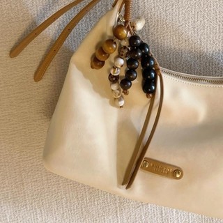 CHIO2nd - Charm Chuỗi Hạt Túi đeo vai Chio Da Mềm Quai Kép Charm chuỗi hạt HS281