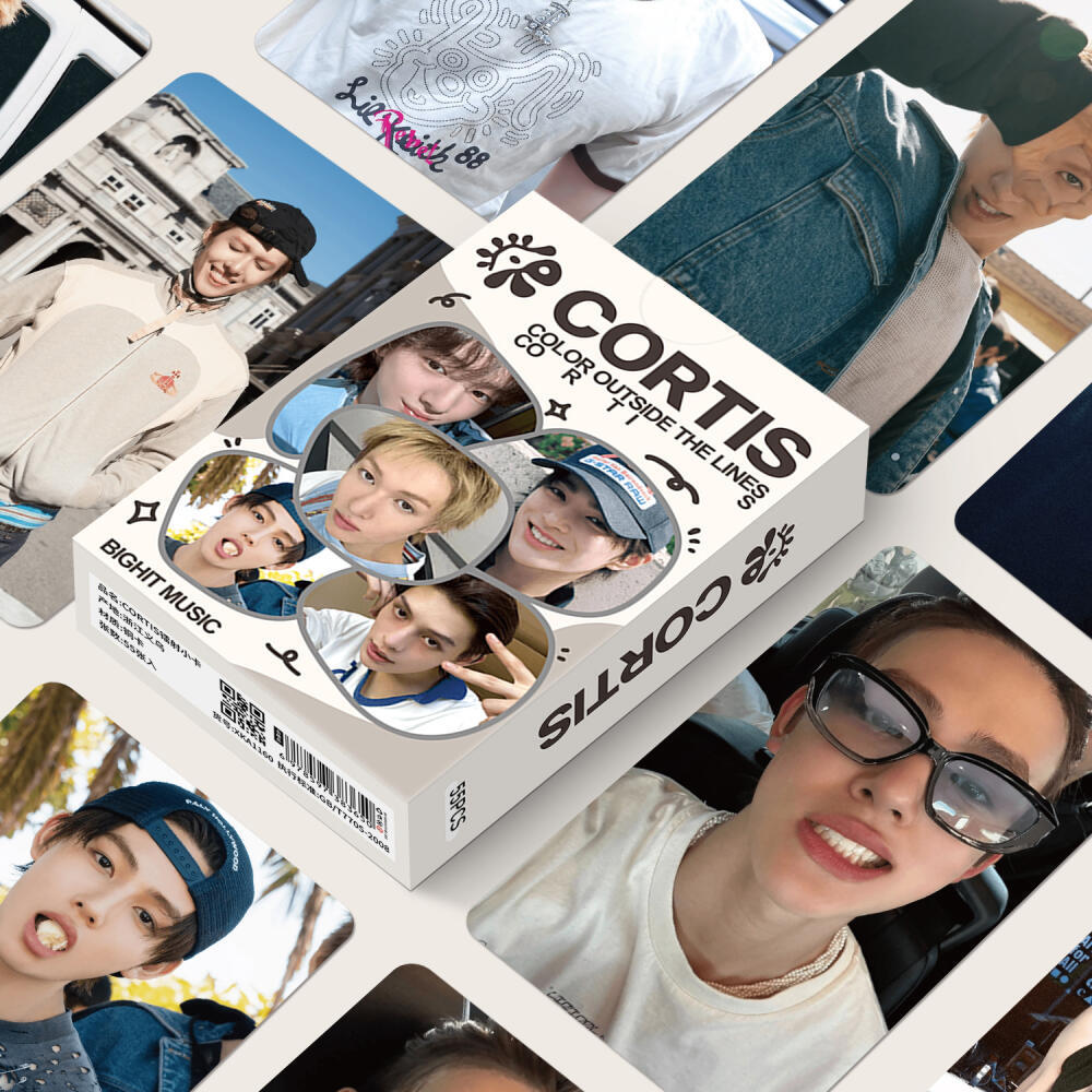 ENWEI 55 Chiếc CORTIS Selfie Photocards Lomo Cards Kpop Boy Band Người Hâm Mộ Sưu Tập Ba Chiều Hàng Hóa Bộ Quà Tặng Dành Cho Người Hâm Mộ
