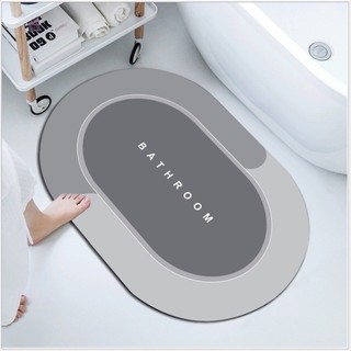 Thảm silicon lau chùi chân hình Oval - siêu thấm hút, chống trơn trượt