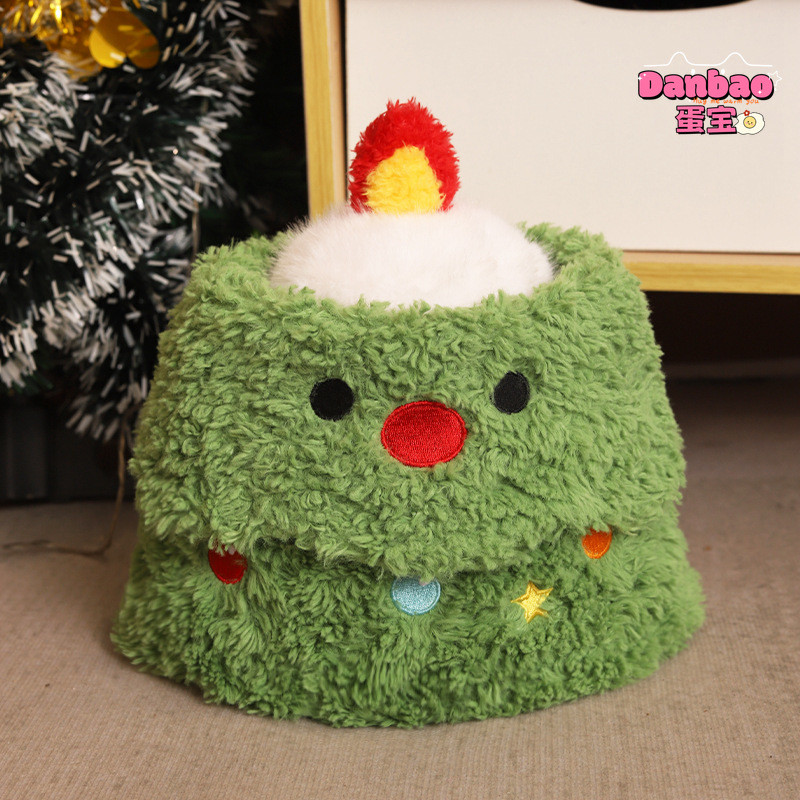 ((DANBAO) Những người bạn ẩn náu trong cây thông Noel Đồ chơi sang trọng Búp bê cây thông Noel dễ thương Santa Nai sừng tấm Người tuyết Chất liệu Quà tặng mềm cho bạn bè Quà tặng Giáng sinh Đồ chơi DANBAO