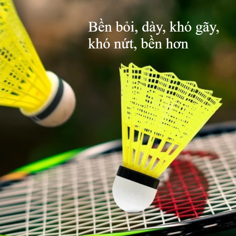 Ống Cầu Lông Nylon Cao Cấp 12 Quả - Thiết Kế Chống Gió, Độ Bền Cao, Phù Hợp Tập Luyện & Thi Đấu