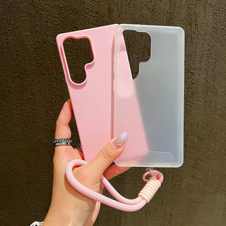 2in1 Có Dây Đeo Cổ Tay Jelly Ốp Lưng Điện Thoại Samsung Galaxy A07 A17 A56 A36 A26 A16 A06 A55 A35 A25 A15 4G 5G Vỏ Chắc Chắn