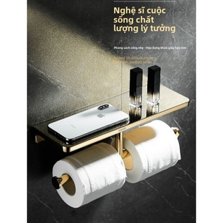 【 KOHLER 】Giá treo khăn giấy đồng thau dày đặc, giá treo giấy cuộn phòng tắm, móc đôi, máy phân phối giấy vệ sinh, hộp k