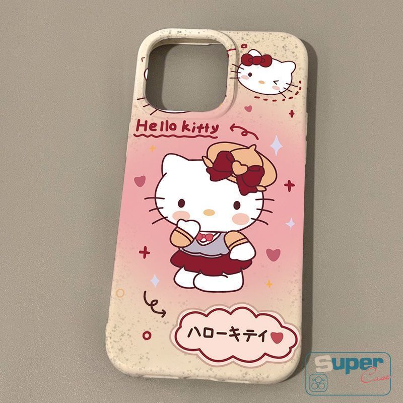 Ốp Lưng Tương Thích Cho IPhone 13 17 16 11 15 14 12 Pro Max XR Air X XS Max 12 17 16 7 13 Pro 8 14 15 6 6s 16 Plus SE 2020 Hoạt Hình Ngọt Ngào Dễ Thương Hello Kitty Trái Tim Tình Yêu Bìa mềm