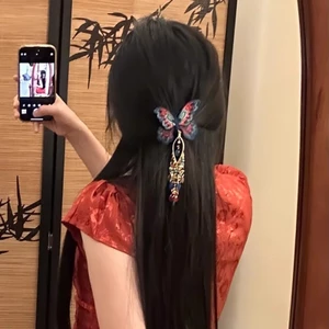 Gấu trúc bướm đầy màu sắc - Phụ kiện tóc phong cách dân tộc Trung Quốc