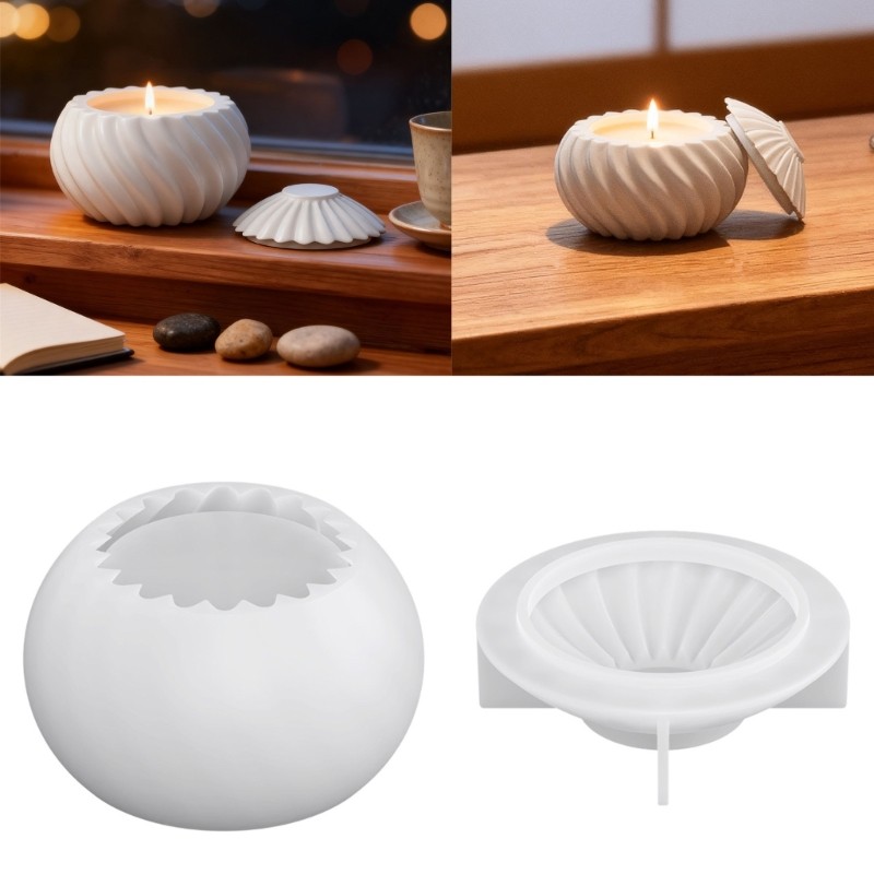 SHI Tealight Giá Đỡ Khuôn Silicon Nhựa Khuôn Đựng Đồ Trang Sức Hộp Đựng Khuôn Cho Nhựa Epoxy Trang Trí Nhà