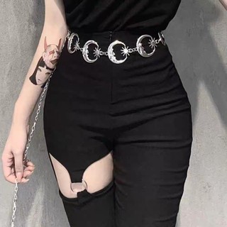 (Giao hàng tại địa phương) Thắt lưng nữ cho váy với thiết kế ngôi sao và mặt trăng