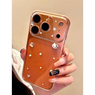 Ốp Điện Thoại Flash Trong Suốt Sang Trọng Kt Cat Cho iPhone17 16 15 14 13 12 11 Pro Max Bảo Vệ Camera Chống Sốc Ốp Lưng Cứng Chống Rơi
