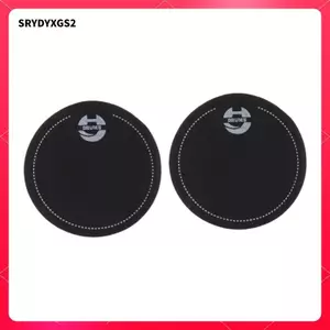 2 Chiếc Bàn Đạp Trống Đơn Tự Dính Cho Bass Trống Bộ Gõ Phụ Kiện Nhẹ Đồ Cho Thú Cưng Dia. Dán 2,6 Inch