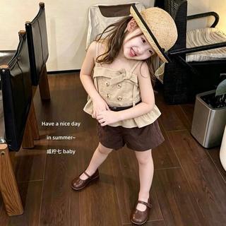S50- [tomnaukids] Set áo nơ nâu kaki quần nâu size từ 8-30Kg