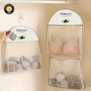{TB & Bag} Túi đựng đồ lót treo tường Túi lưới thoáng khí Sos Túi lưu trữ Tủ quần áo Hộp đựng đồ chơi Túi đựng búp bê.
