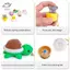 HFTOY Móc Khóa Cat Paw 3D In Hình Giảm Căng Thẳng Có Thể Bấm Fidget Đồ Chơi Nhà Thơ Sized Handmade Để Sử Dụng Bàn Học ~