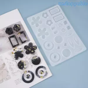 Unstop * Pha Lê Nhựa Dính Khuôn DIY Trang Sức Mặt Dây Chuyền Khuôn Handmade Đa Phong Cách Bông Tai Bông Tai Danglers Khuôn Silicon