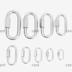 CAST Móc khóa an toàn Khóa vít bằng thép không gỉ Liên kết nhanh Carabiners