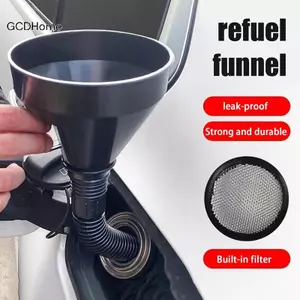 GCDHome Phễu tiếp nhiên liệu động cơ có bộ lọc làm đầy Bộ lọc Ống nối dài Phễu Dụng cụ HOT