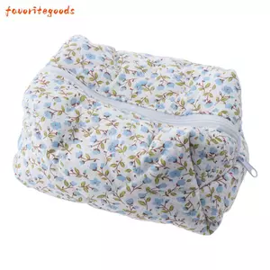 FAVORITEGOODS Túi đựng mỹ phẩm du lịch cỡ lớn, Túi đựng mỹ phẩm in hoa Túi trang điểm chần bông hoa, Hộp đựng đồ 2023 Phụ kiện trang điểm Túi xách vệ sinh nữ bé gái