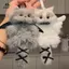 Mặt dây chuyền mèo con sang trọng Kawaii Chất liệu tự làm thủ công Paage Bé gái Đồ chơi trẻ em Quà tặng treo dễ thương EMKK