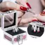 TMOY 25 Khe Móng Tay Nghệ Thuật Mài Đầu Bit Giá Đỡ Hiển Thị Hộp Bảo Quản Móng Tay Mũi Giá Đỡ Hộp Đựng Đứng Hiển Thị Ra TMOY