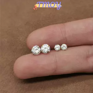TMOY 1 Cái 4 Prong Bông Tai Đính Kim Cương Giả Dành Cho Nữ / Nam Tragus Sụn Tiêu Chuẩn Lobe Xuyên Trang Sức Quà Tặng TMOY